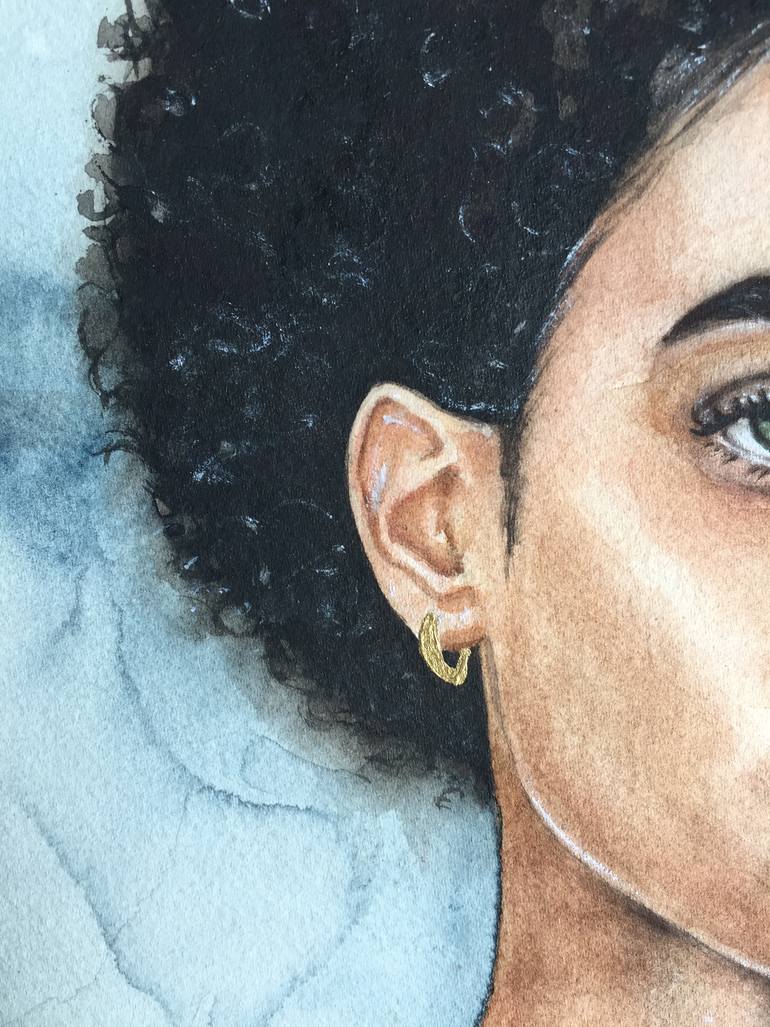 Original Portraiture People Drawing by Kasia Mo