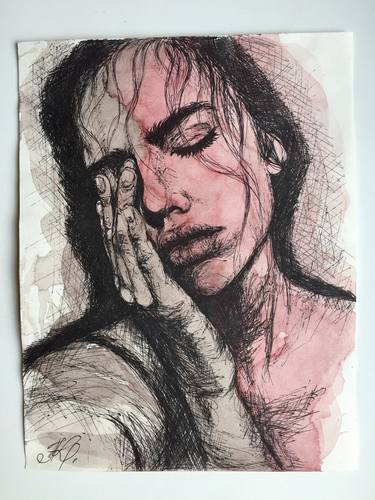 Print of Portraiture Portrait Drawings by Kasia Mo