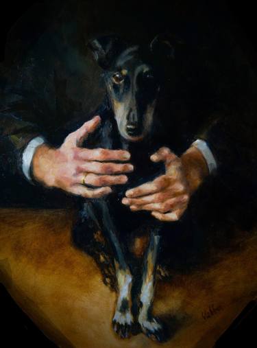 Print of Figurative Dogs Paintings by Val Valta