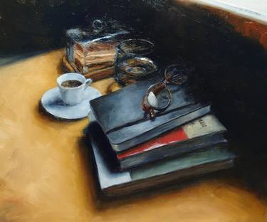 Original Figurative Still Life Paintings by Val Valta