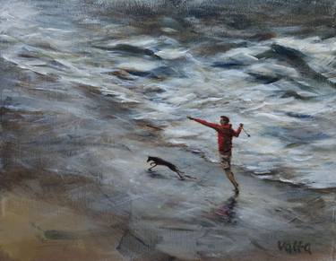 Print of Figurative Seascape Paintings by Val Valta