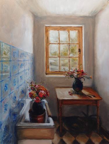 Print of Figurative Interiors Paintings by Val Valta