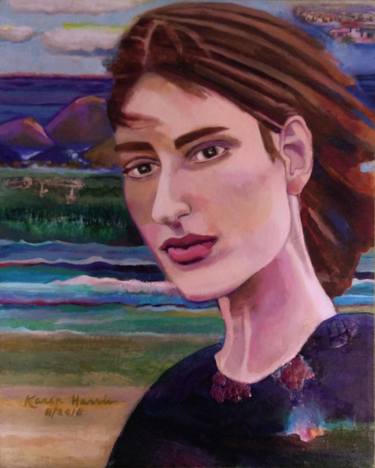 Original Expressionism Portrait Paintings by Karen Harris