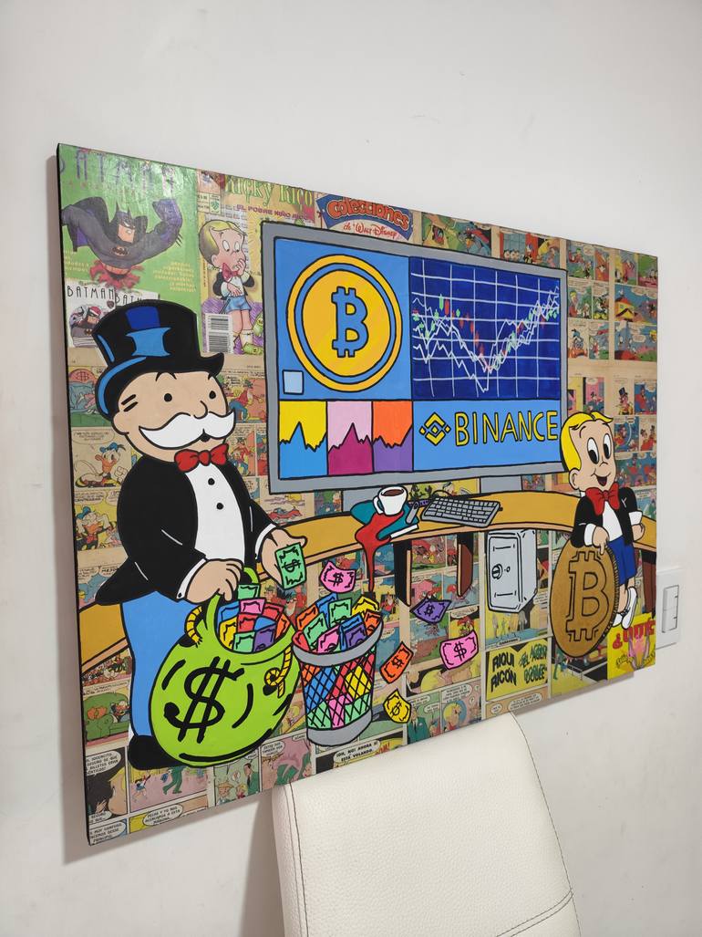 Original Abstract Pop Culture/Celebrity Painting by Luis Mesa