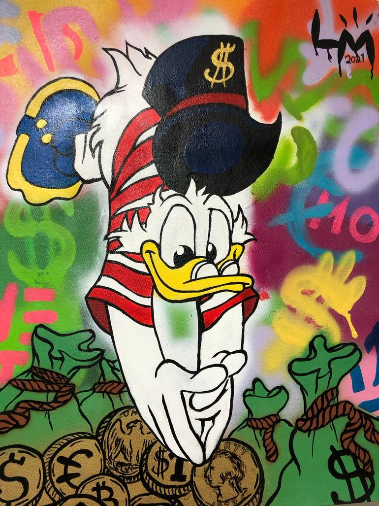 Mc trillionnaire Duck (Rich Academy) special edition Painting by