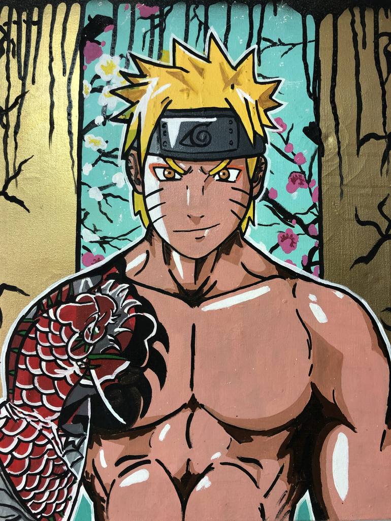 Drawings To Paint & Colour Naruto - Print Design 008