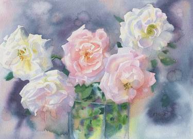 Print of Fine Art Floral Paintings by Nina Zakharova