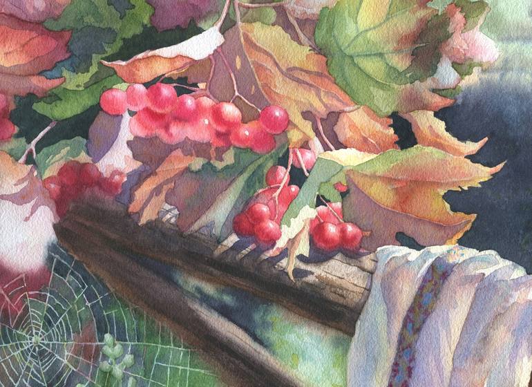 Original Conceptual Garden Painting by Nina Zakharova