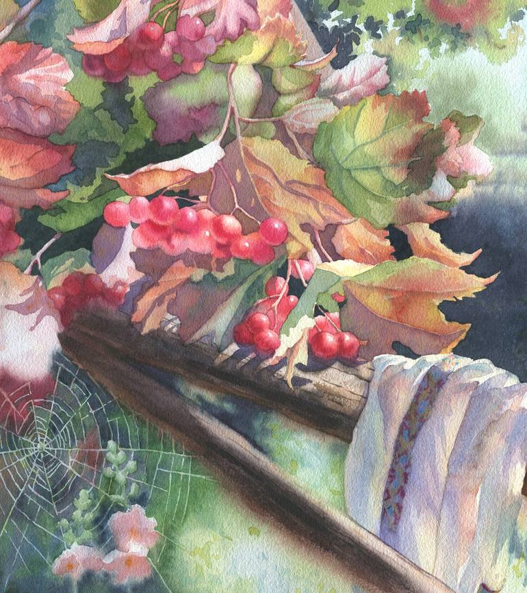 Original Conceptual Garden Painting by Nina Zakharova