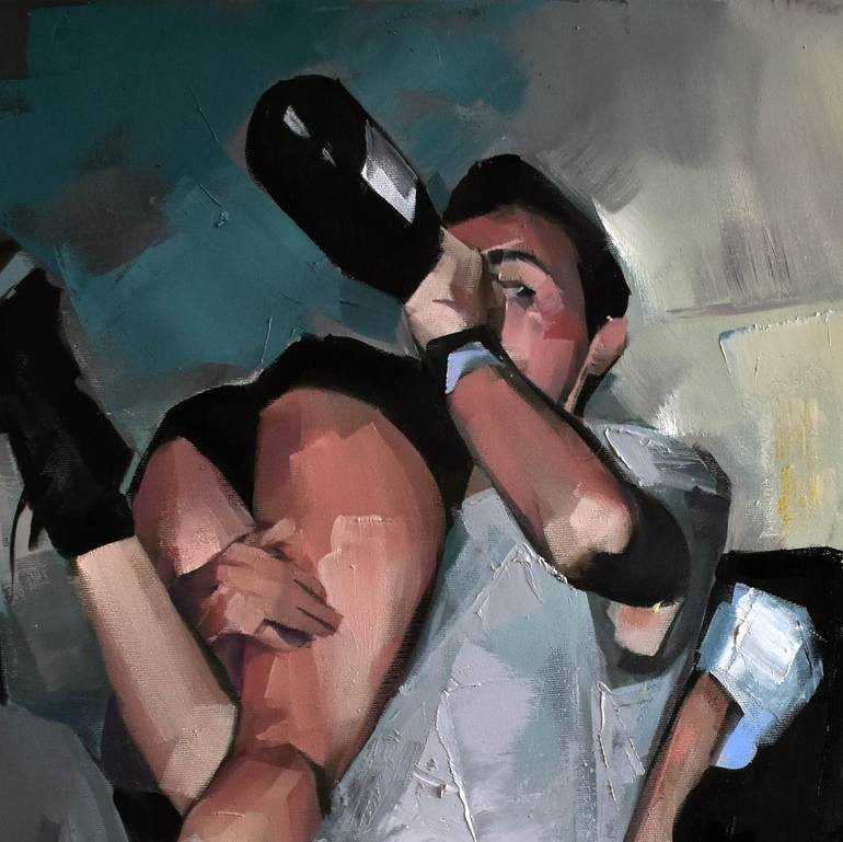 Original Figurative People Painting by Ognjen Tepavcevic