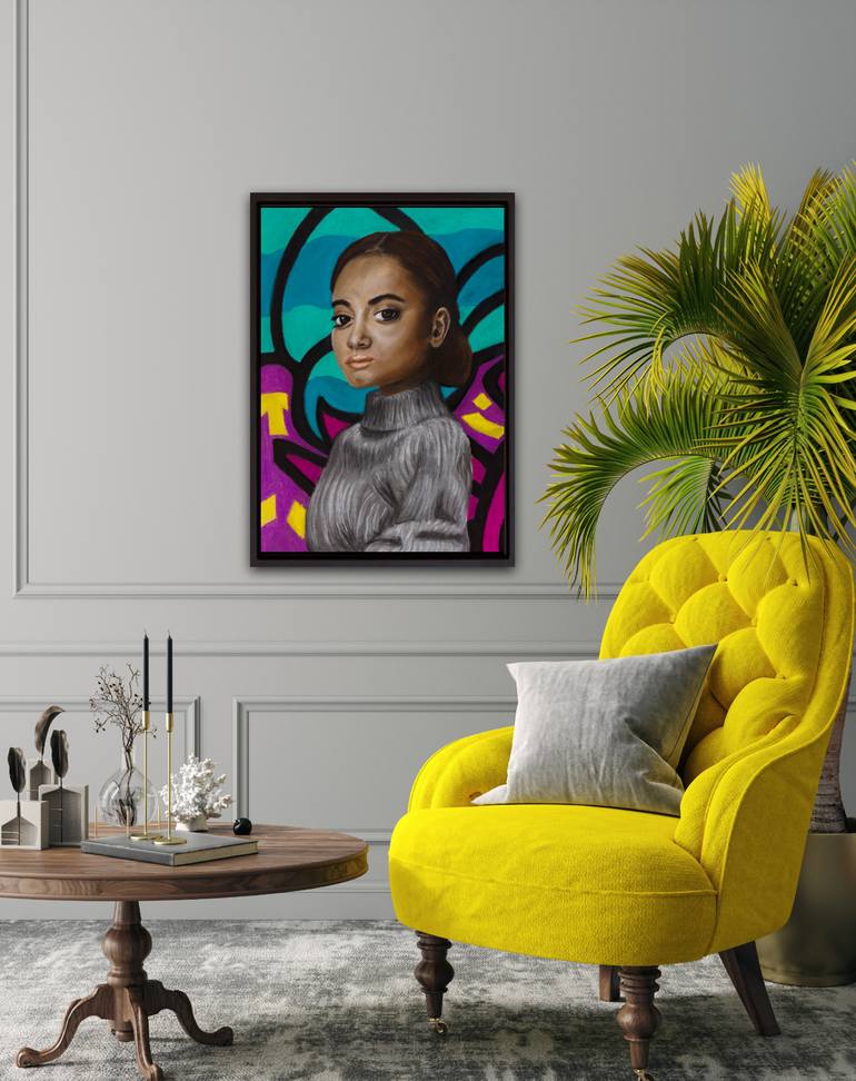 Original Art Deco Women Painting by Magda Ostrowska Wynne