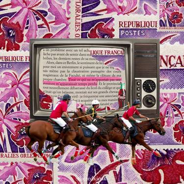 Print of Modern Horse Mixed Media by Ilona Emery