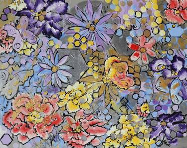 Print of Expressionism Floral Paintings by Alyse Radenovic