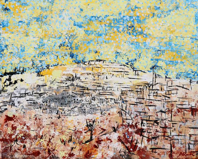 Jerusalem after a photo by Goran Mekic, No. 2021-38 Painting by Alyse ...