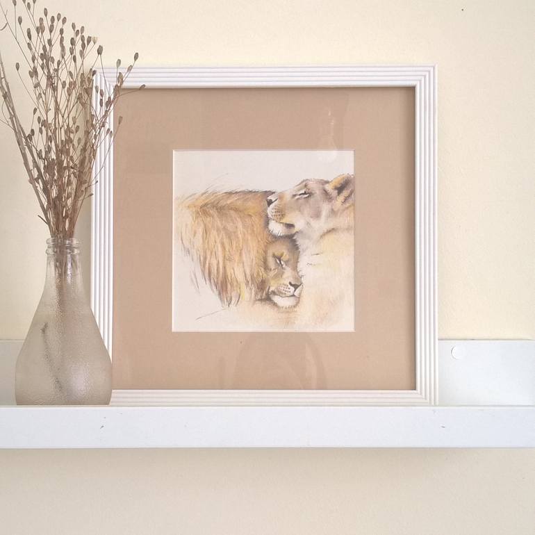 Original Illustration Animal Drawing by Olga Trifonova