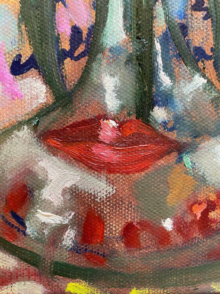 Original Contemporary Floral Painting by Ouchul Hwang