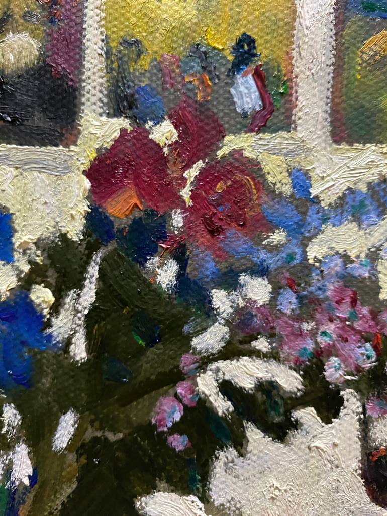 Original Impressionism Floral Painting by Ouchul Hwang