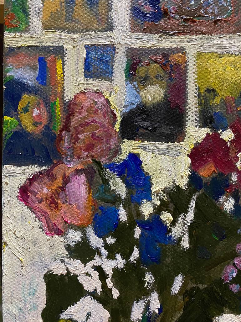 Original Impressionism Floral Painting by Ouchul Hwang