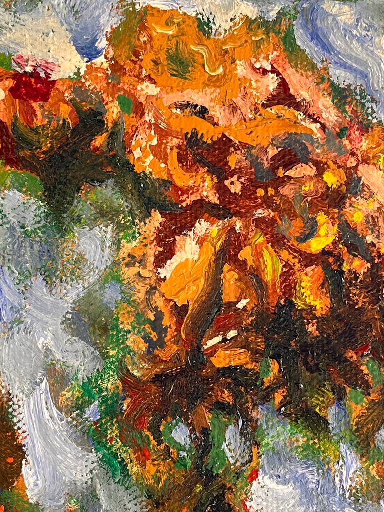 Original Contemporary Floral Painting by Ouchul Hwang