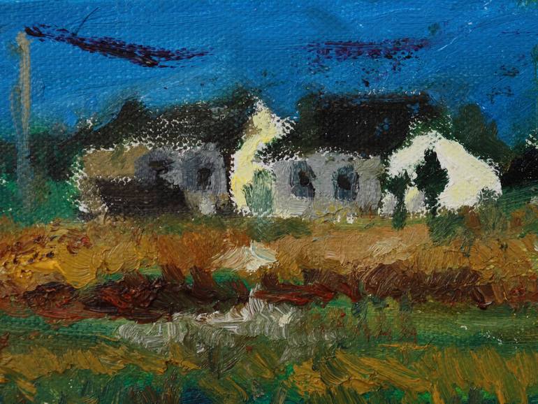 Original Folk Home Painting by Ouchul Hwang