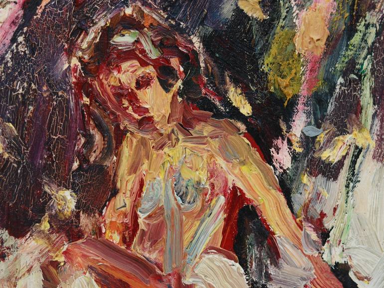 Original Expressionism Nude Painting by Ouchul Hwang