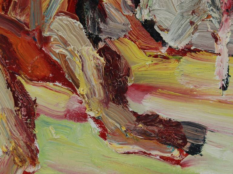Original Expressionism Nude Painting by Ouchul Hwang