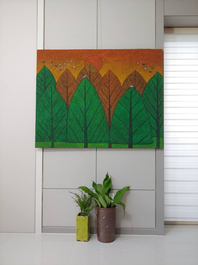 Original Contemporary Landscape Painting by Miae Kim