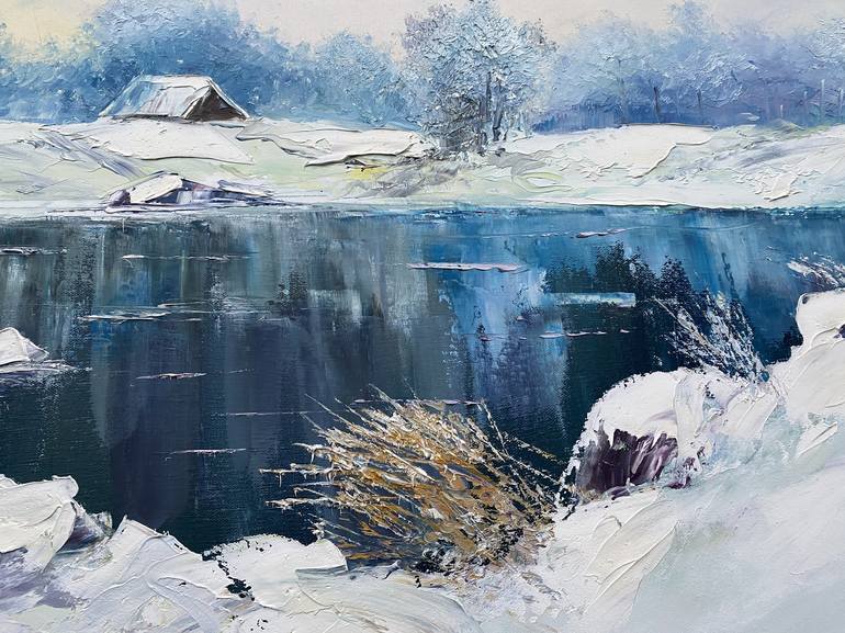 Original Impressionism Landscape Painting by Dolgor Dugarova