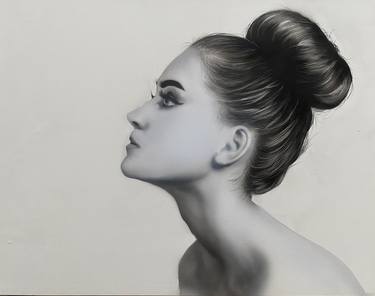 Print of Photorealism Portrait Paintings by Dolgor Dugarova