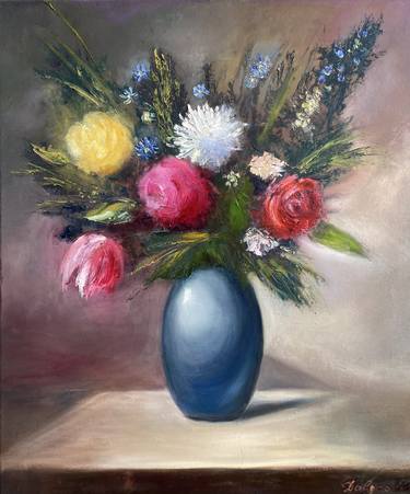 Print of Floral Paintings by Dolgor Dugarova