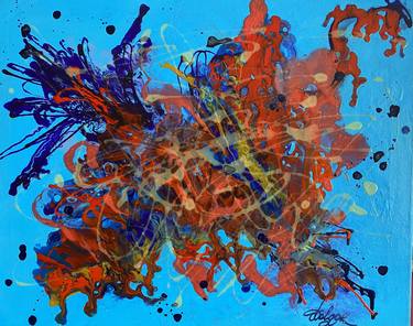 Original Abstract Expressionism Abstract Paintings by Dolgor Dugarova