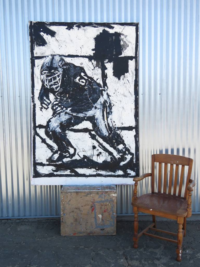 Original Figurative Sports Painting by John Robertson