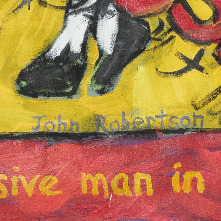 Original Figurative Comics Painting by John Robertson