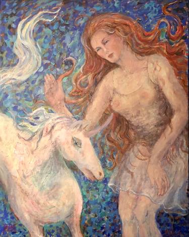 Original Expressionism Horse Paintings by Elena Stauffer