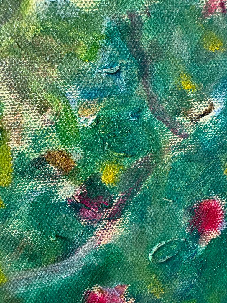 Original Baroque Garden Painting by Elena Stauffer