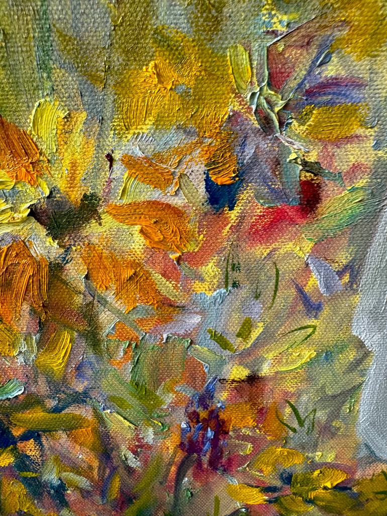 Original Baroque Garden Painting by Elena Stauffer