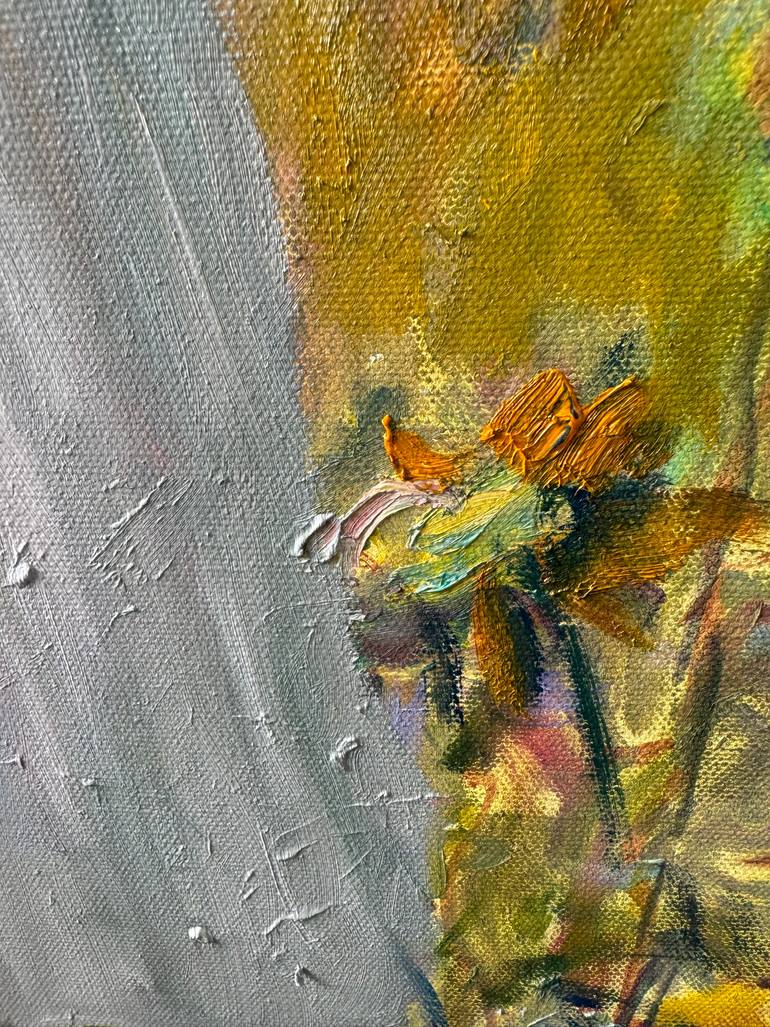 Original Baroque Garden Painting by Elena Stauffer