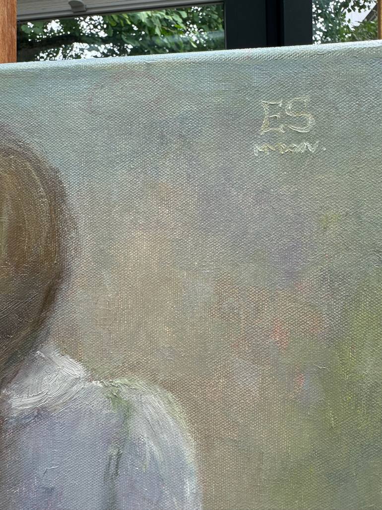 Original Art Deco Children Painting by Elena Stauffer