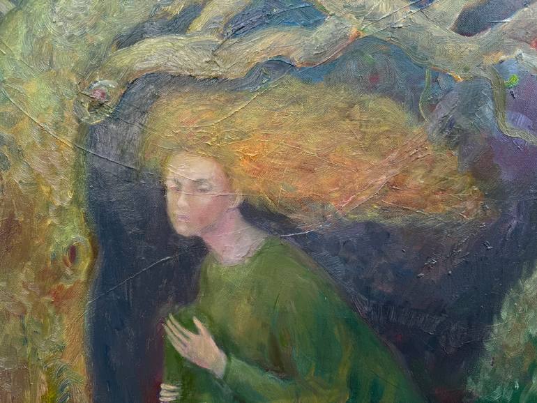 Original Classicism Religion Painting by Elena Stauffer