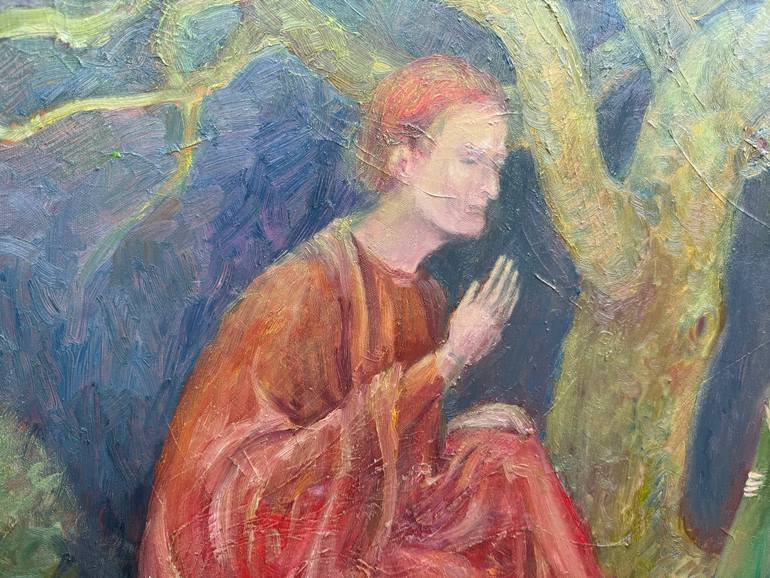 Original Classicism Religion Painting by Elena Stauffer