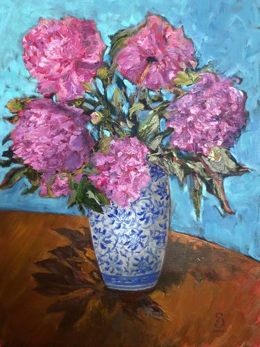Print of Fine Art Floral Paintings by Elena Stauffer