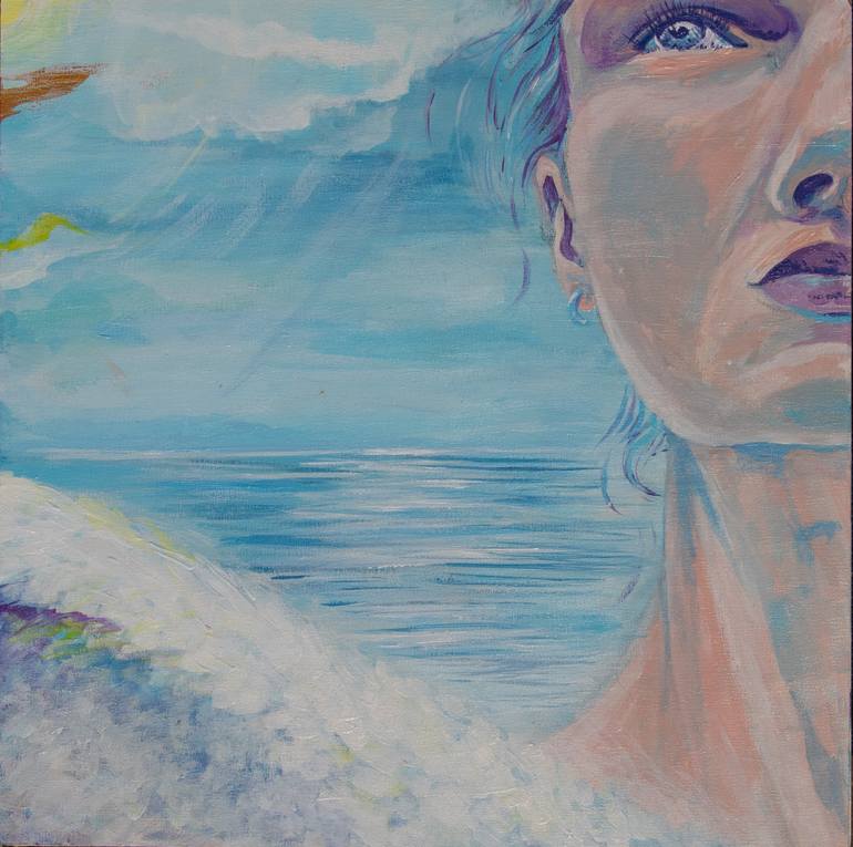 Original Abstract Women Painting by Hanna Burkovska