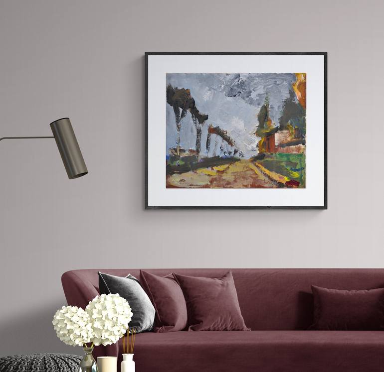 Original Expressionism Landscape Painting by Tonino Gottarelli