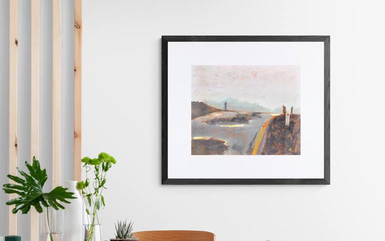 Original Abstract Expressionism Landscape Painting by Tonino Gottarelli