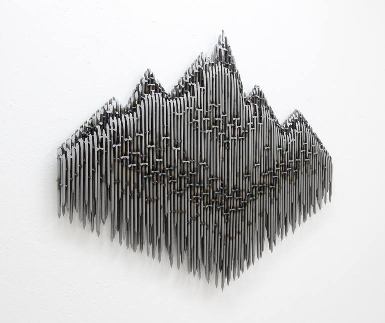 Original Modernism Landscape Sculpture by Manfred Hellweger