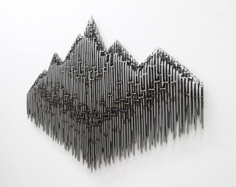 Original Modernism Landscape Sculpture by Manfred Hellweger