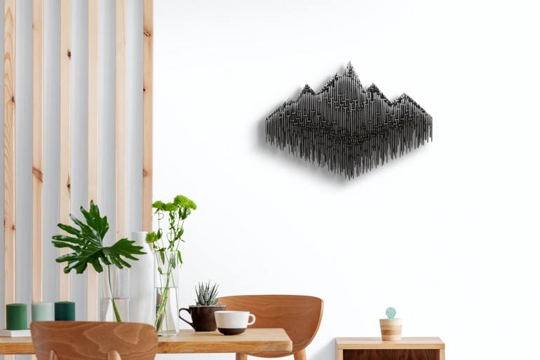 Original Modernism Landscape Sculpture by Manfred Hellweger