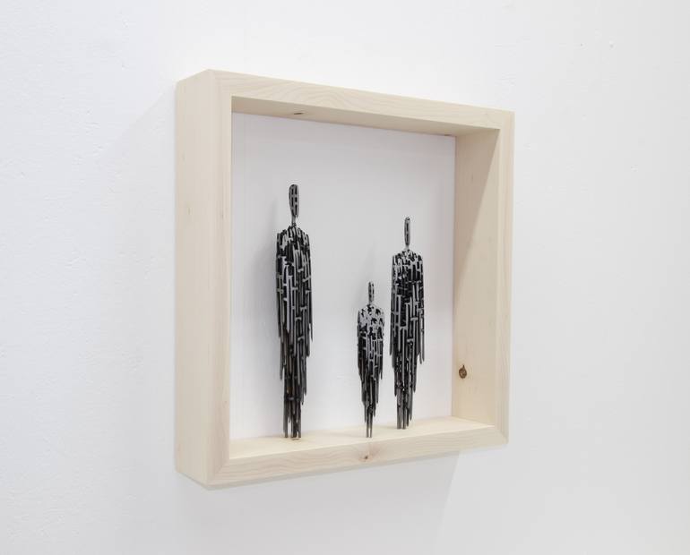 Original Figurative People Sculpture by Manfred Hellweger
