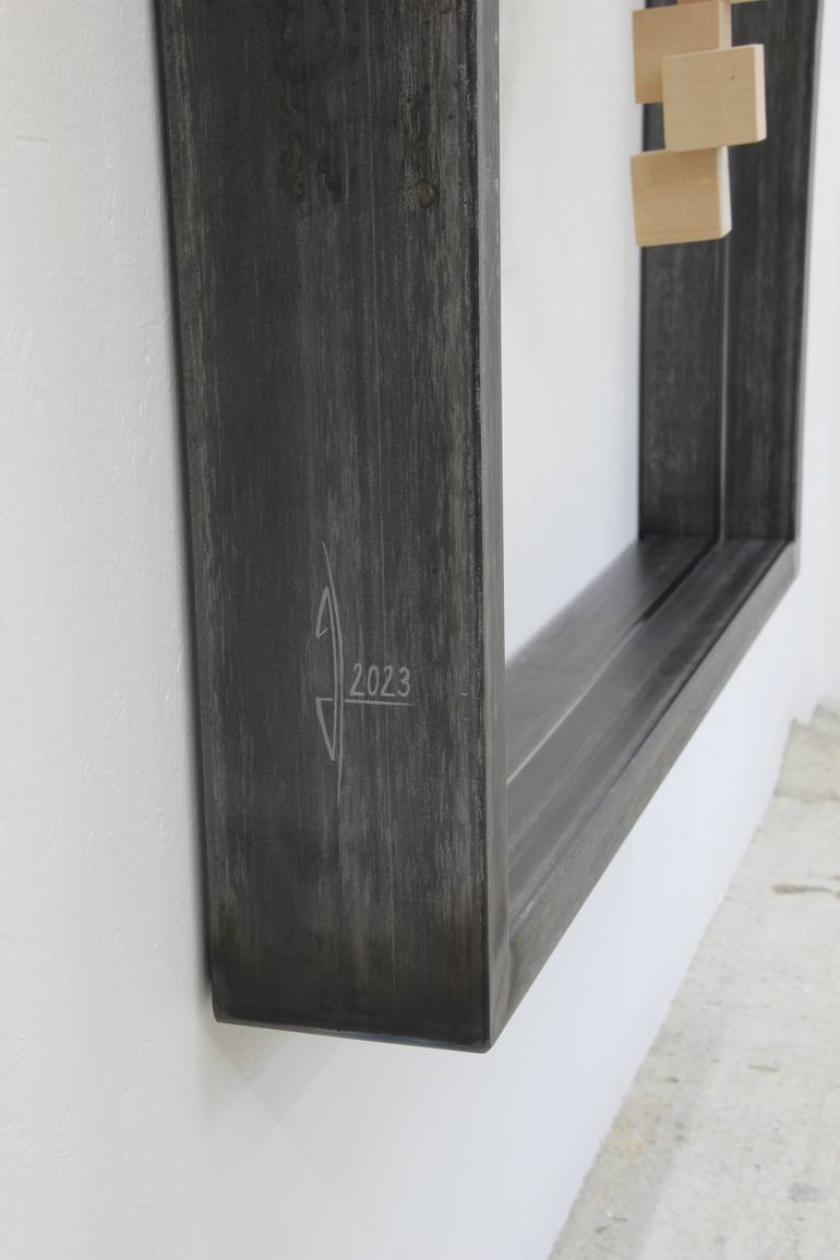 Original Cubism People Sculpture by Manfred Hellweger