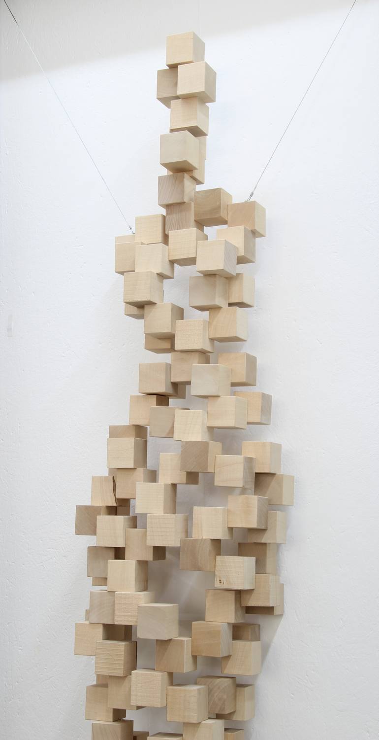 Original Cubism People Sculpture by Manfred Hellweger